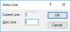 Jump to specific line number by pressing Ctrl + G